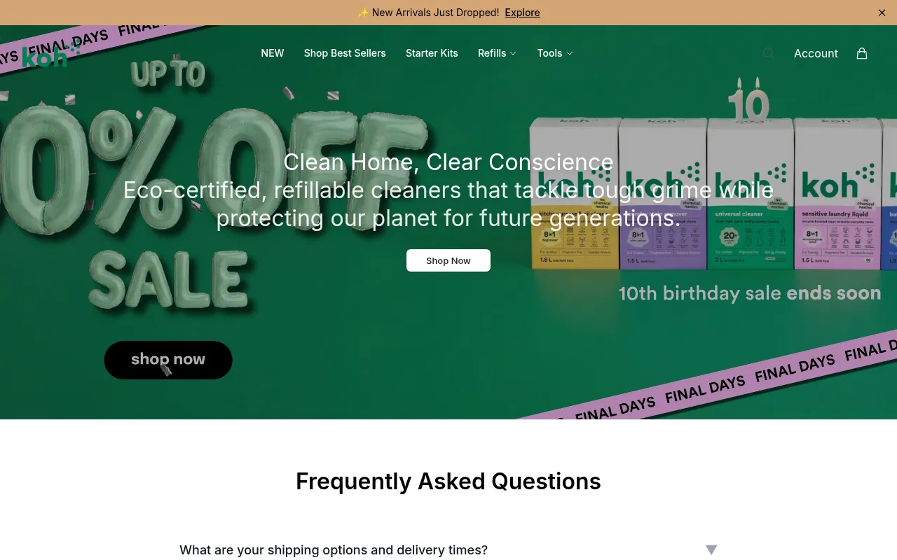Screenshot of kohglobal.shop