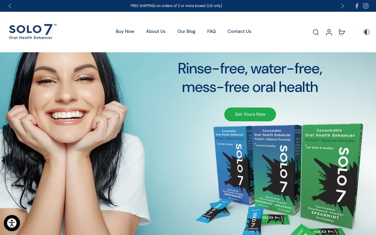 Screenshot of mysolo7.com