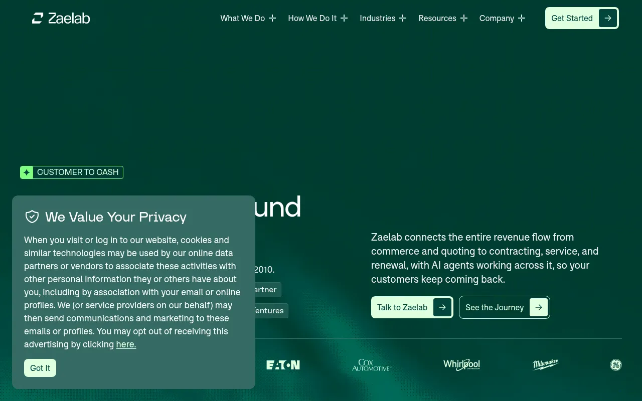 Screenshot of zaelab.com