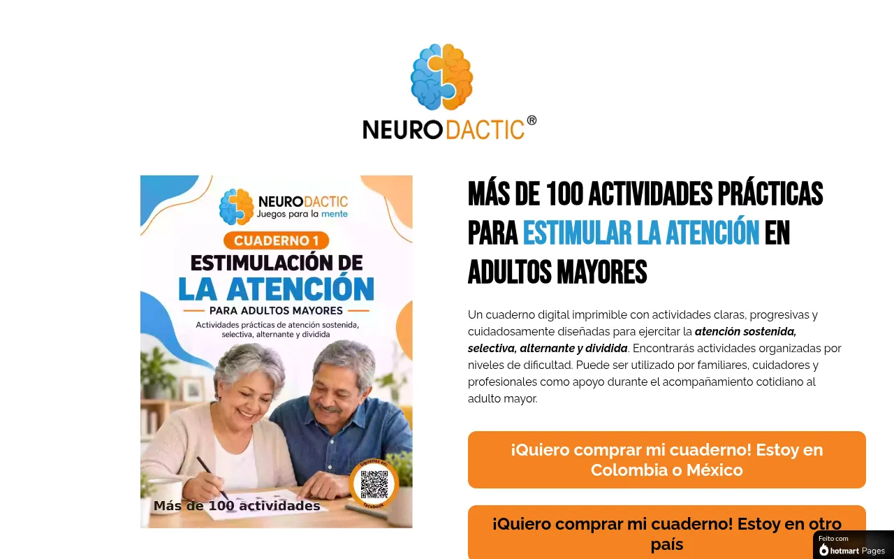 Screenshot of neurodactic.hotmart.host
