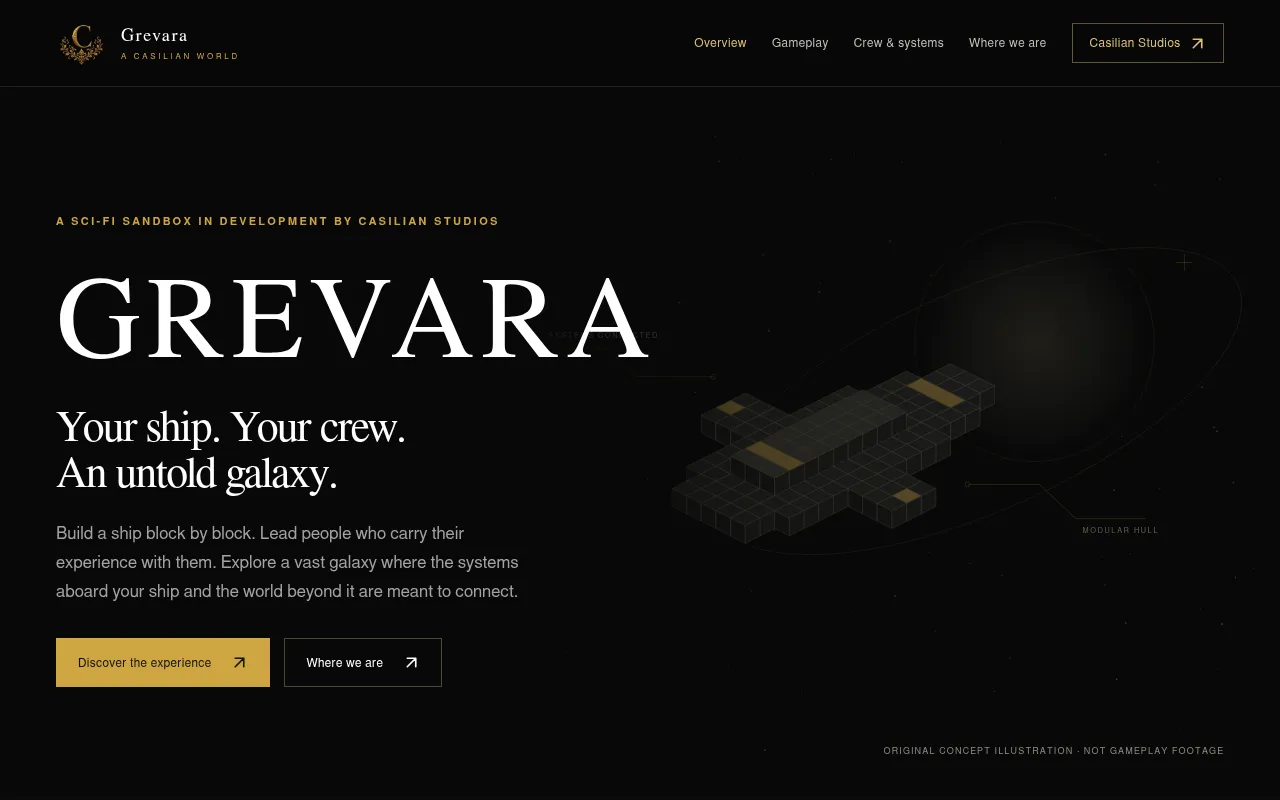 Screenshot of grevara.casilian.com