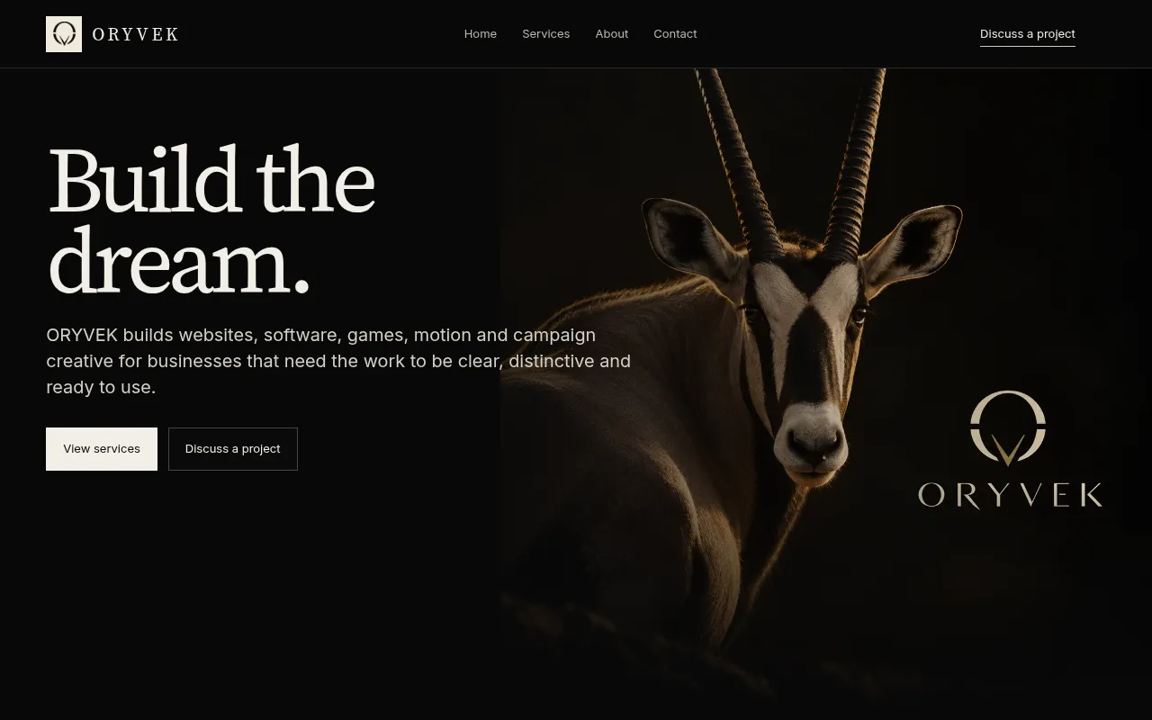 Screenshot of oryvek.com