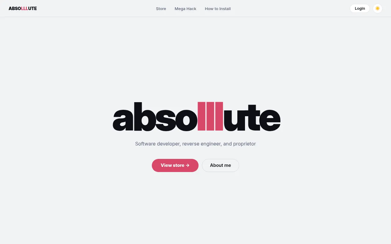 Screenshot of absolllute.com