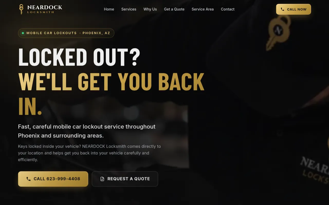 Screenshot of alhamwilocksmith.com