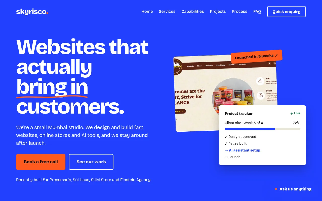 Screenshot of skyrisco.com