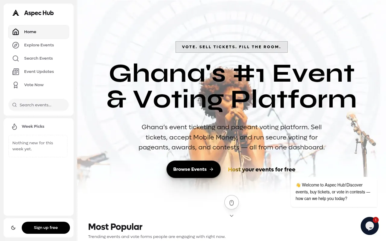 Screenshot of aspechub.com