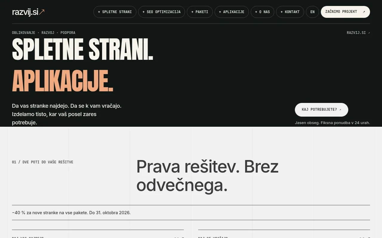 Screenshot of razvij.si