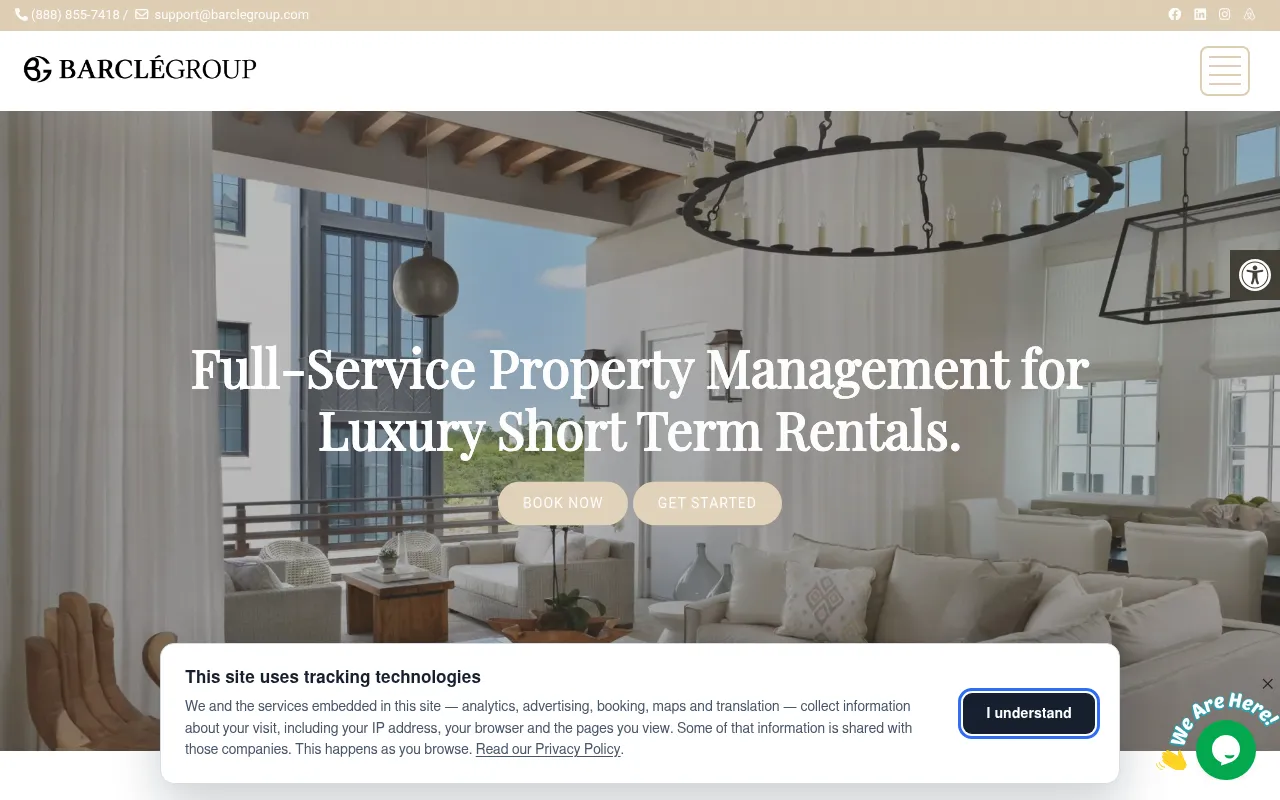 Screenshot of barclegroup.com