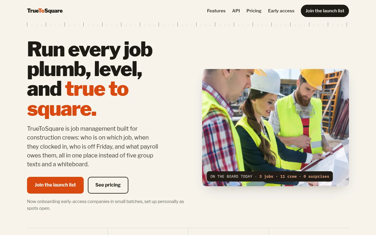 Screenshot of truetosquare.com