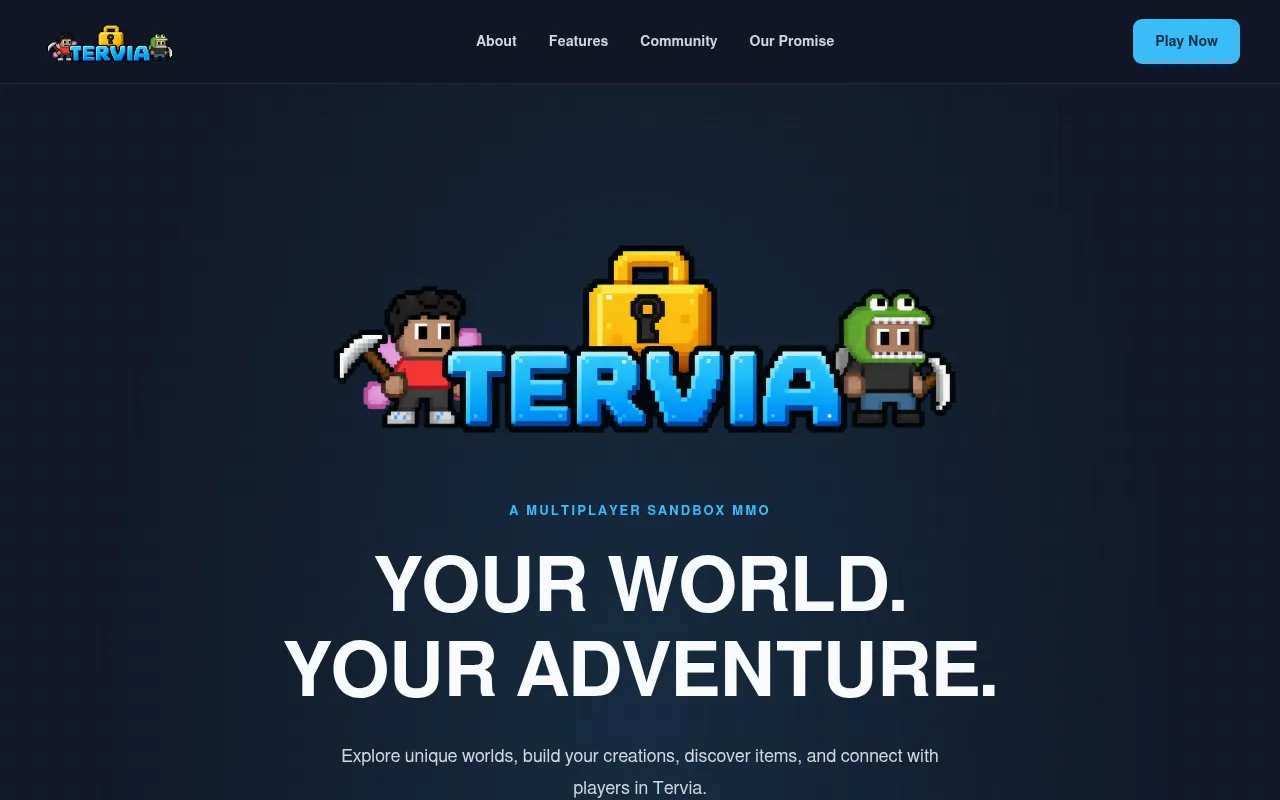 Screenshot of terviagame.com
