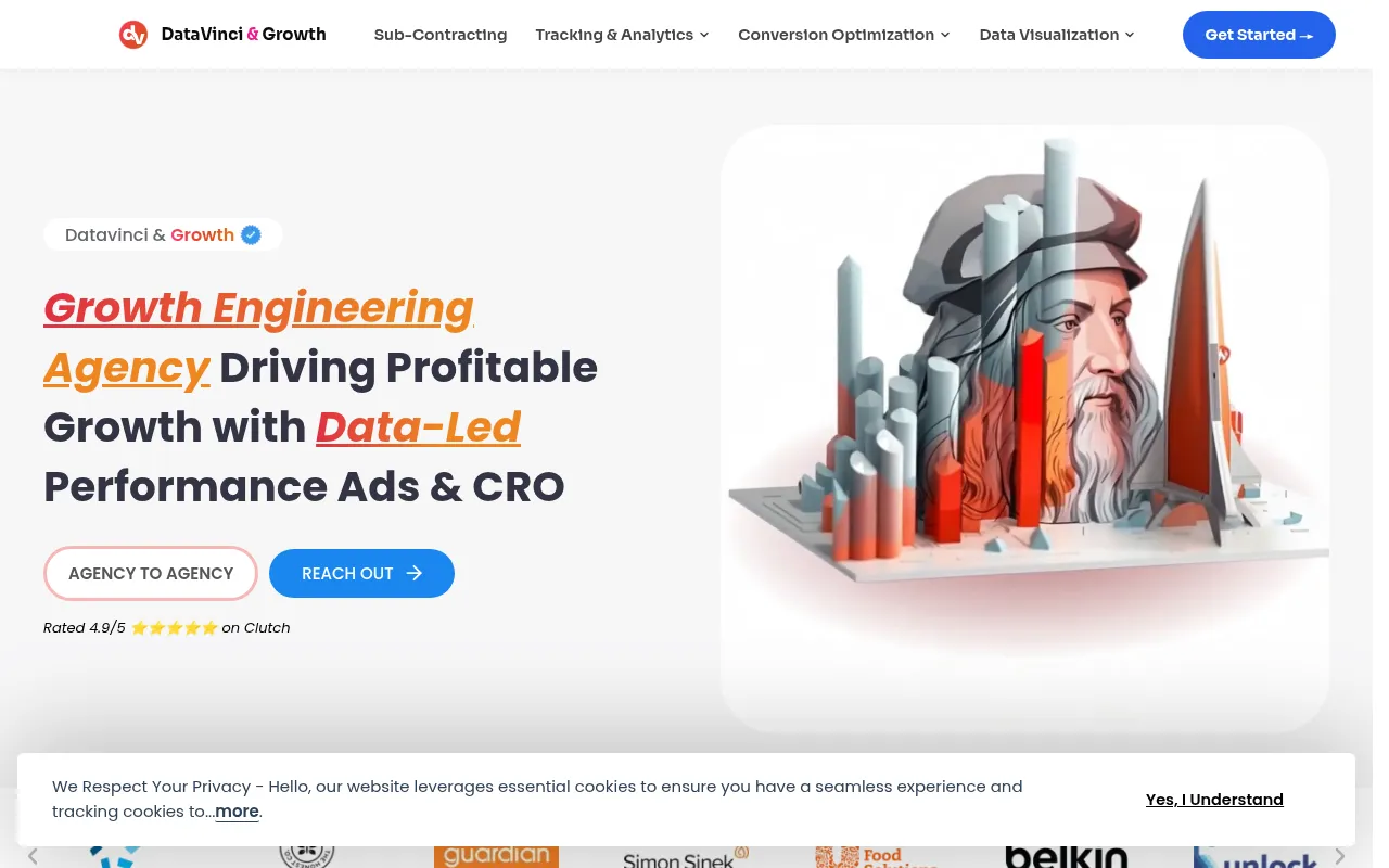 Screenshot of datavinci.services