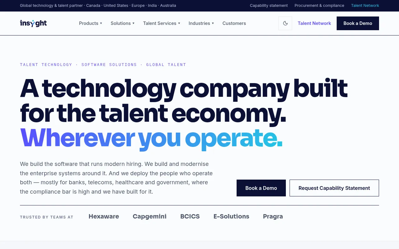 Screenshot of insyght.ai