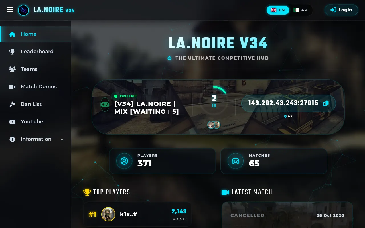 Screenshot of lanoire.ddns.net