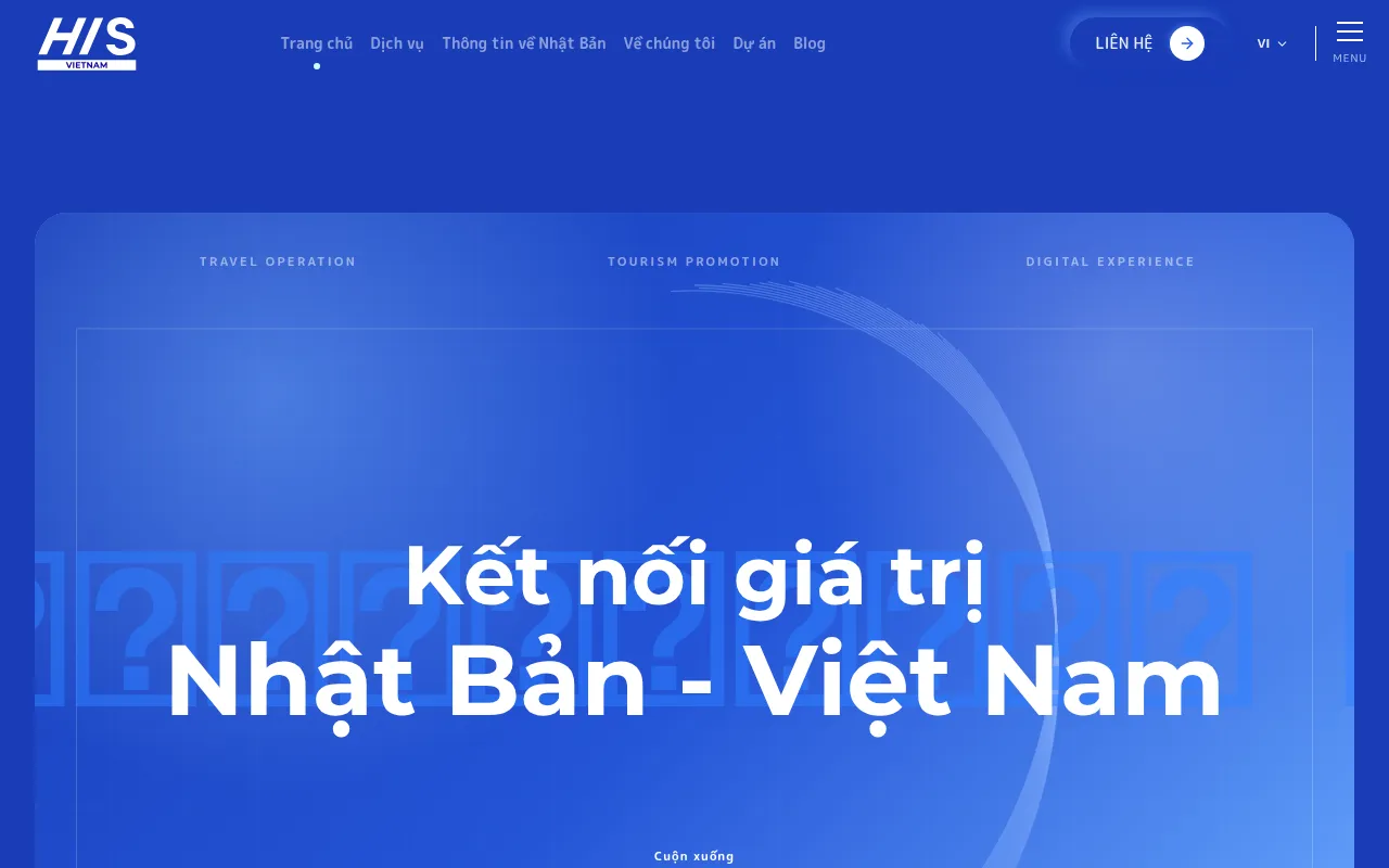 Screenshot of his-vietnam.com