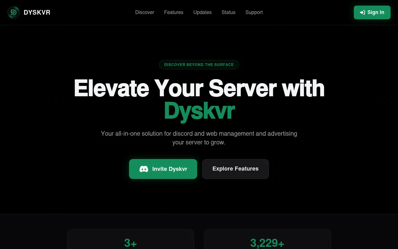 Screenshot of dyskvr.wispbyte.app
