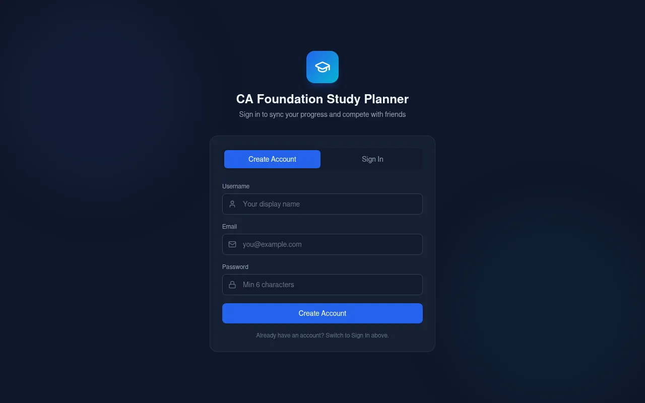 Screenshot of ca-foundation-study-1oes.bolt.host