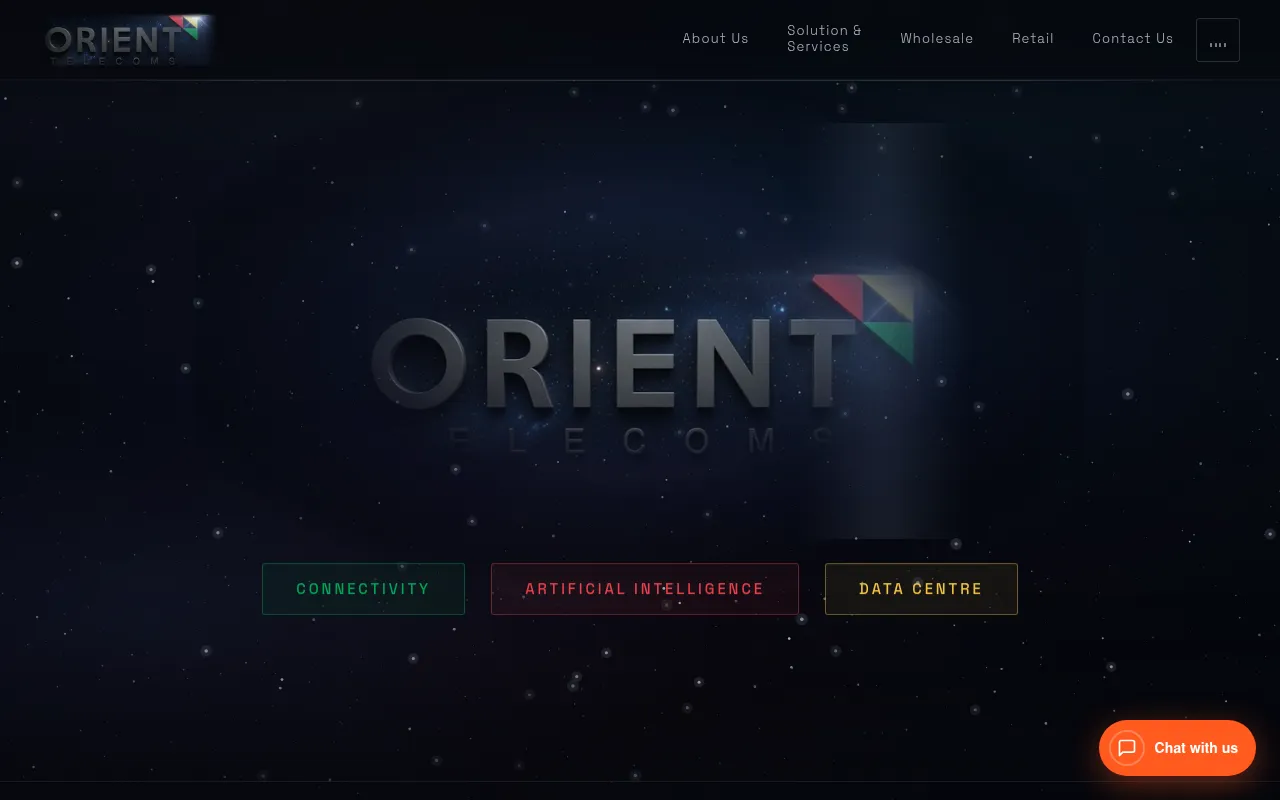 Screenshot of orient-telecoms.com