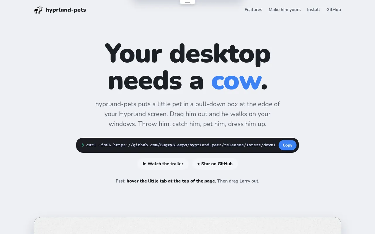 Screenshot of bugzysleeps.github.io