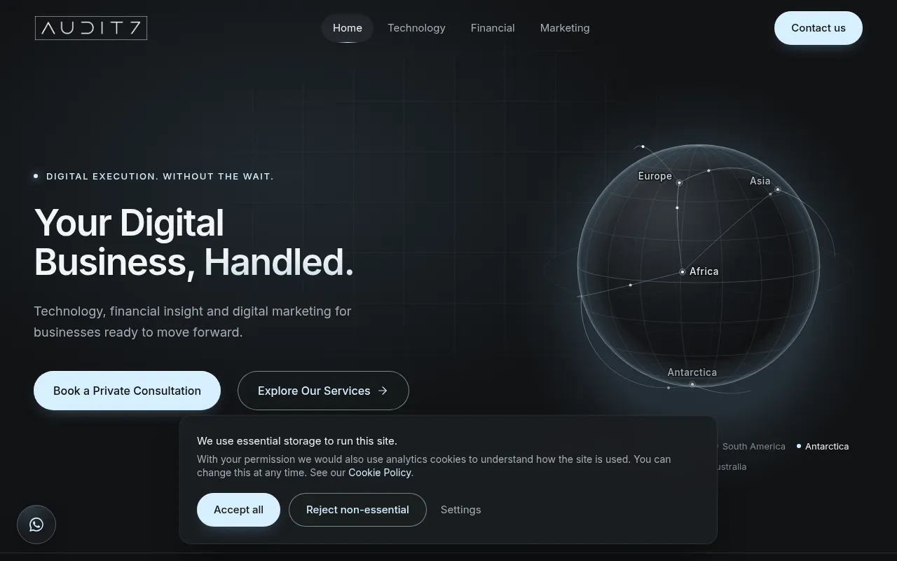 Screenshot of auditseven.com