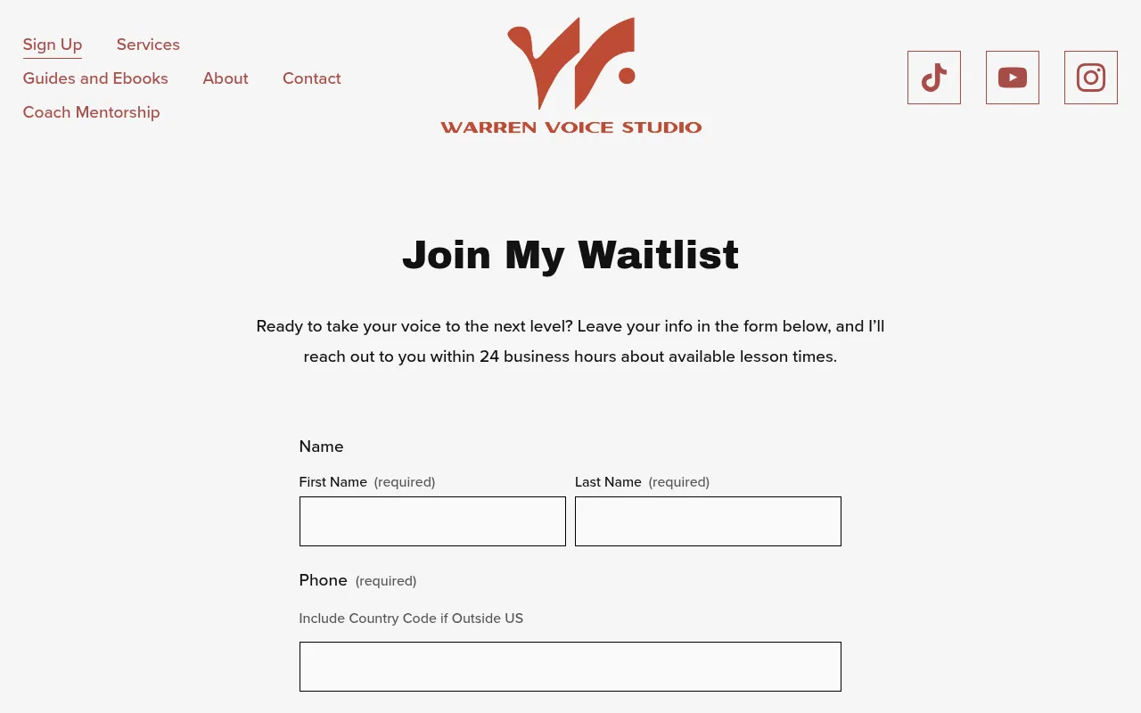 Screenshot of warren-voice.com
