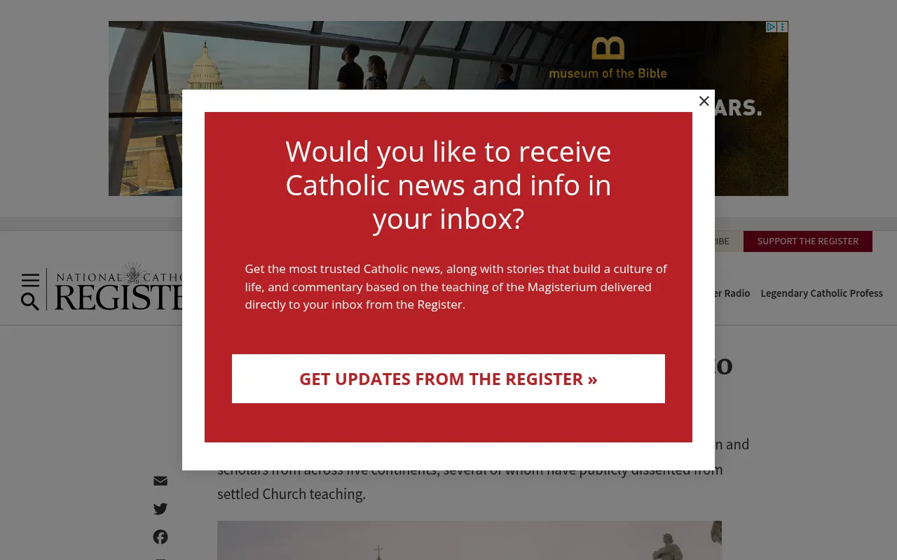 Screenshot of ncregister.com