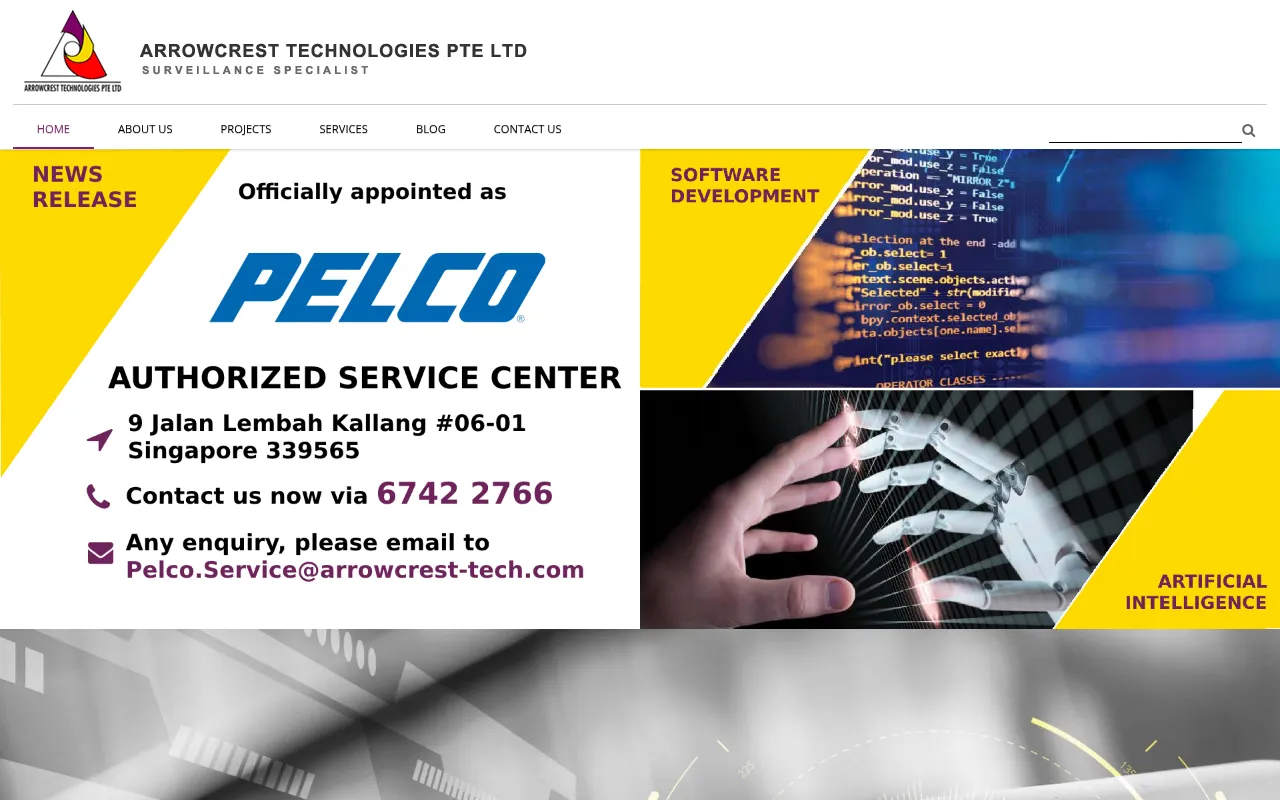 Screenshot of arrowcrest-tech.com