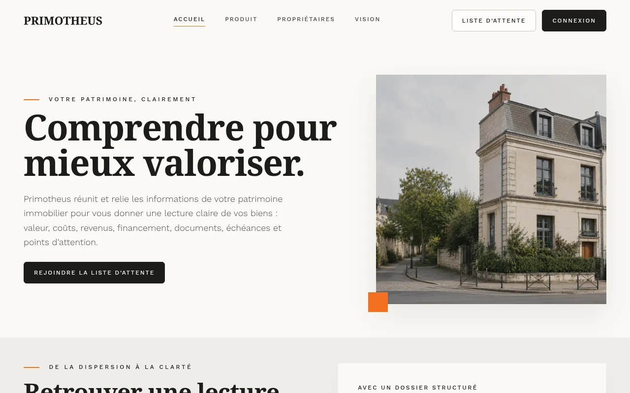 Screenshot of primotheus.fr
