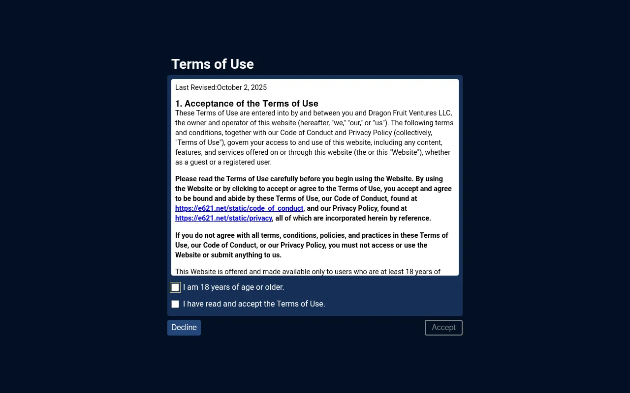Screenshot of e621.net