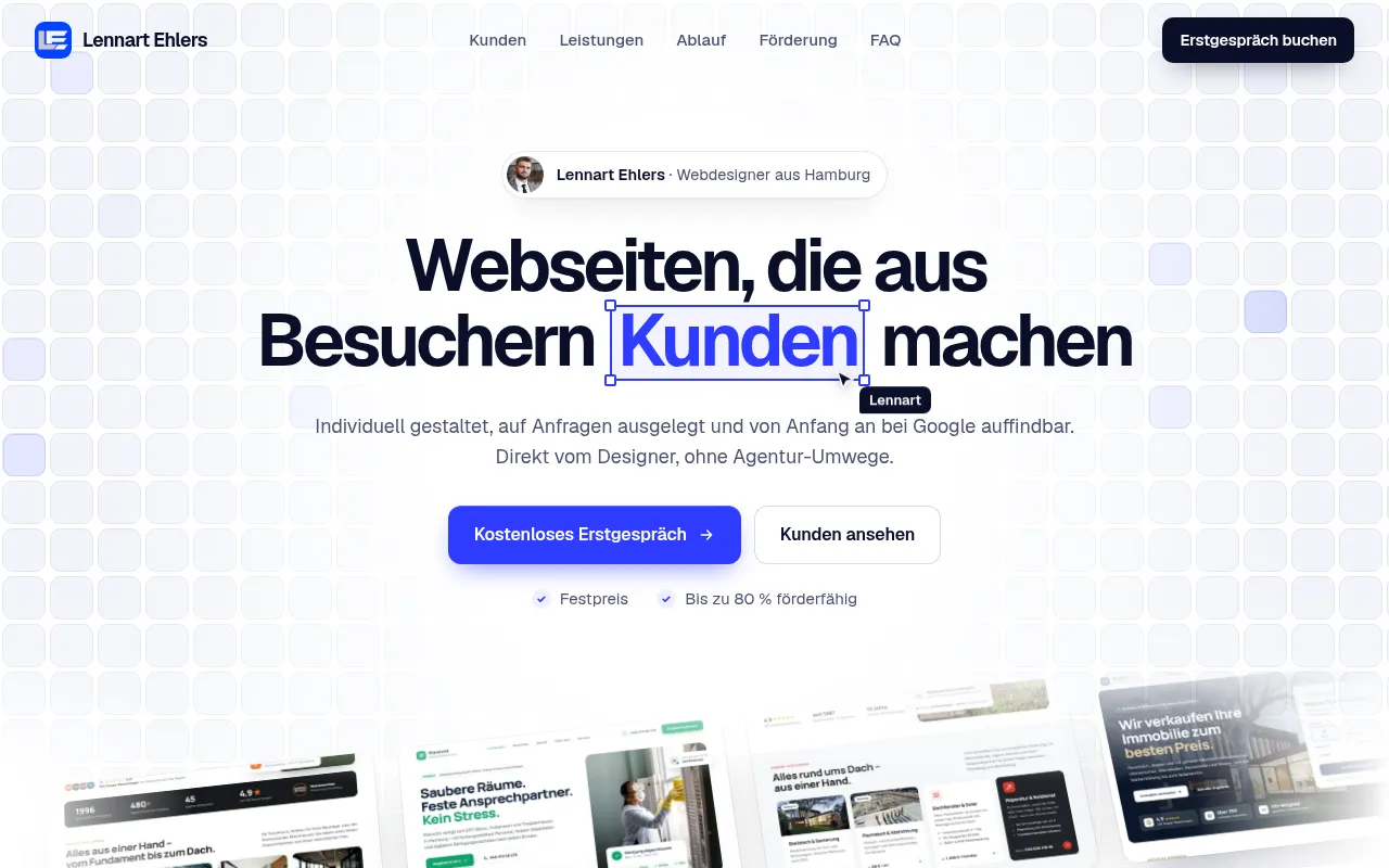 Screenshot of ehlers-lennart.de