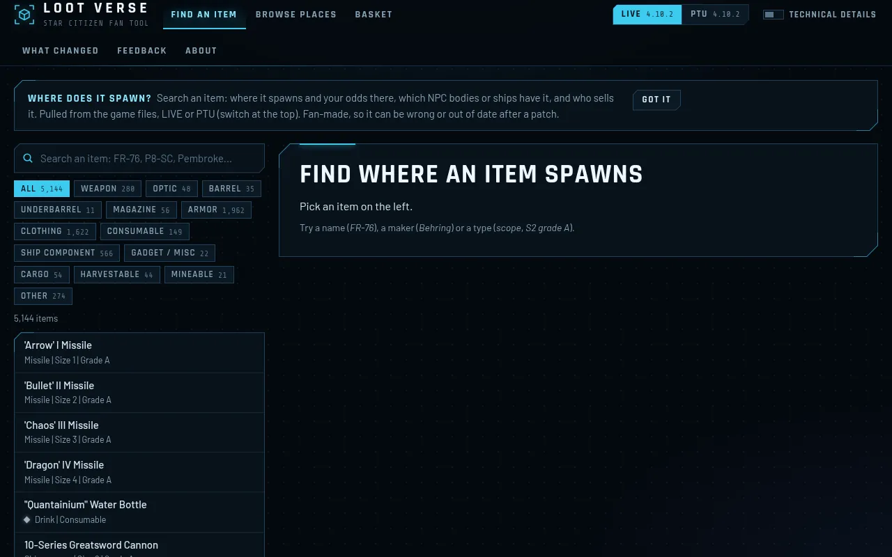 Screenshot of loot-verse.com