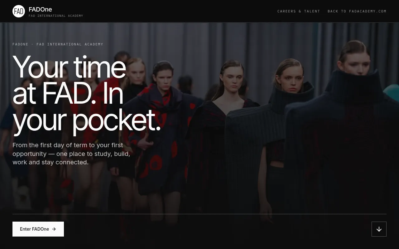 Screenshot of my.fadacademy.com