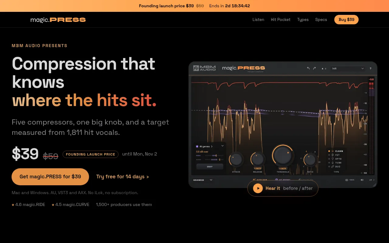 Screenshot of musicbymattie.com