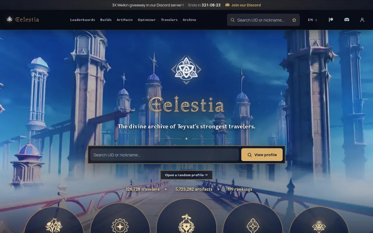 Screenshot of celestia.cv