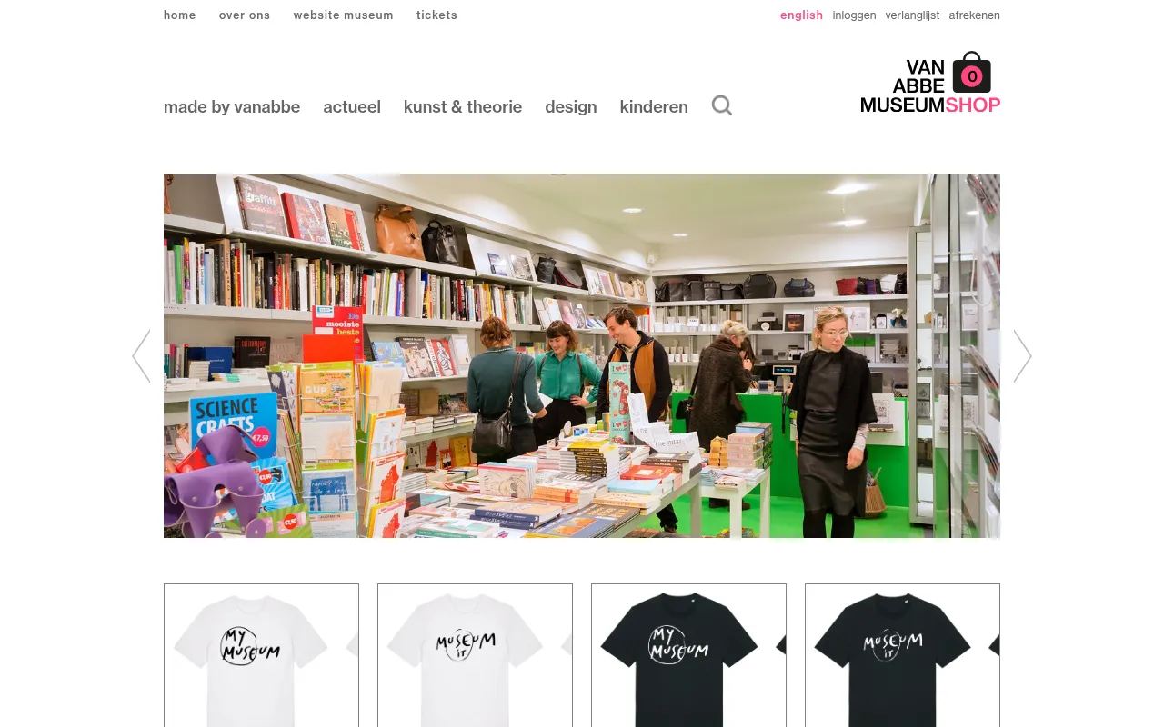 Screenshot of webshop.vanabbemuseum.nl