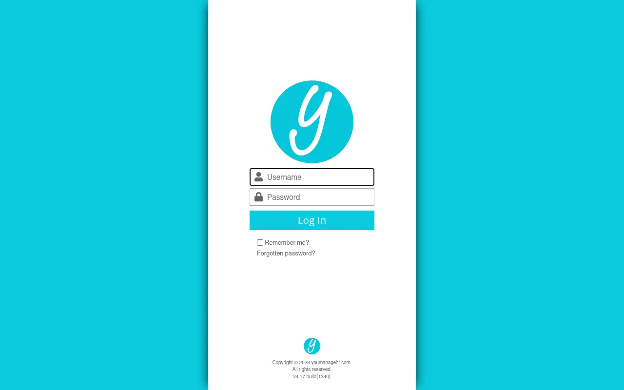 Screenshot of inprova.youmanagehr.com