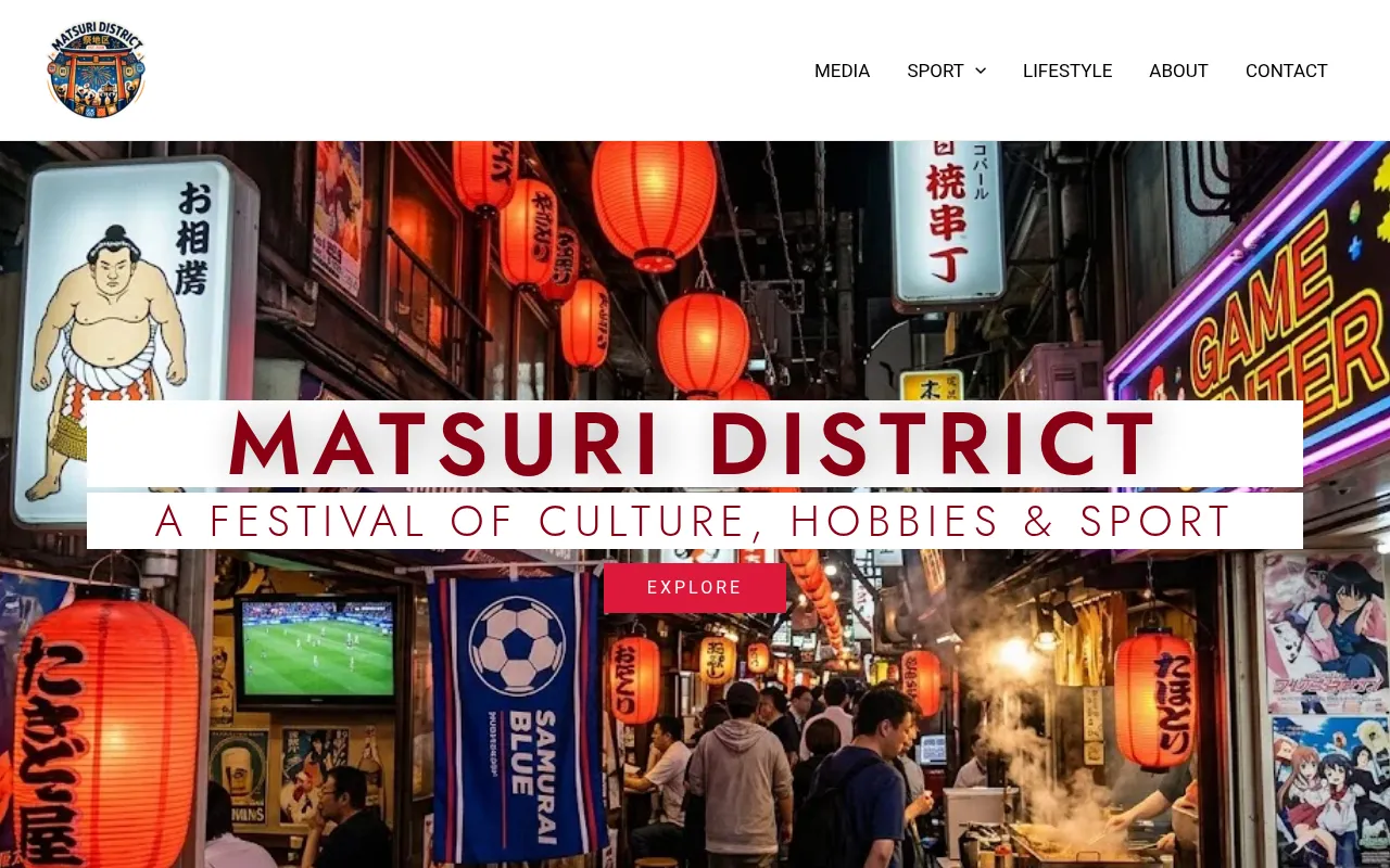 matsuridistrict.com screenshot