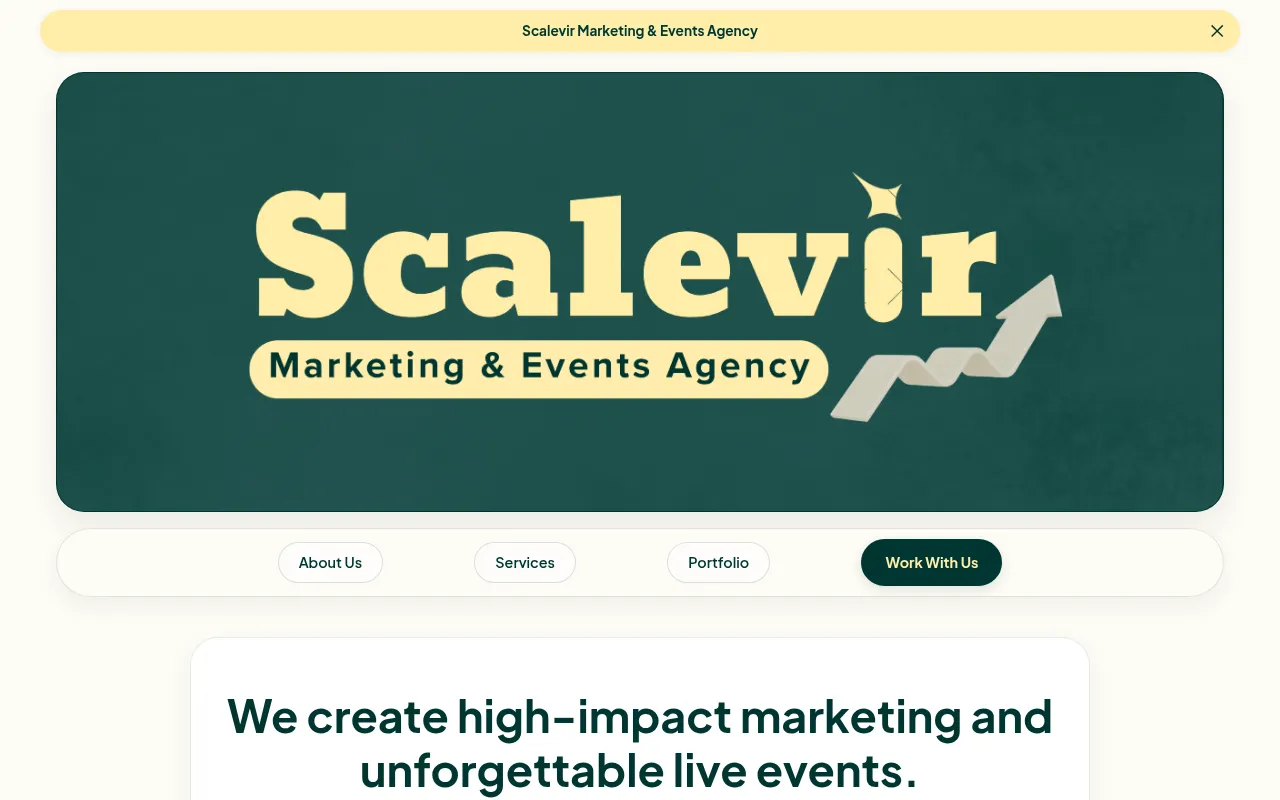 Screenshot of scalevir.com
