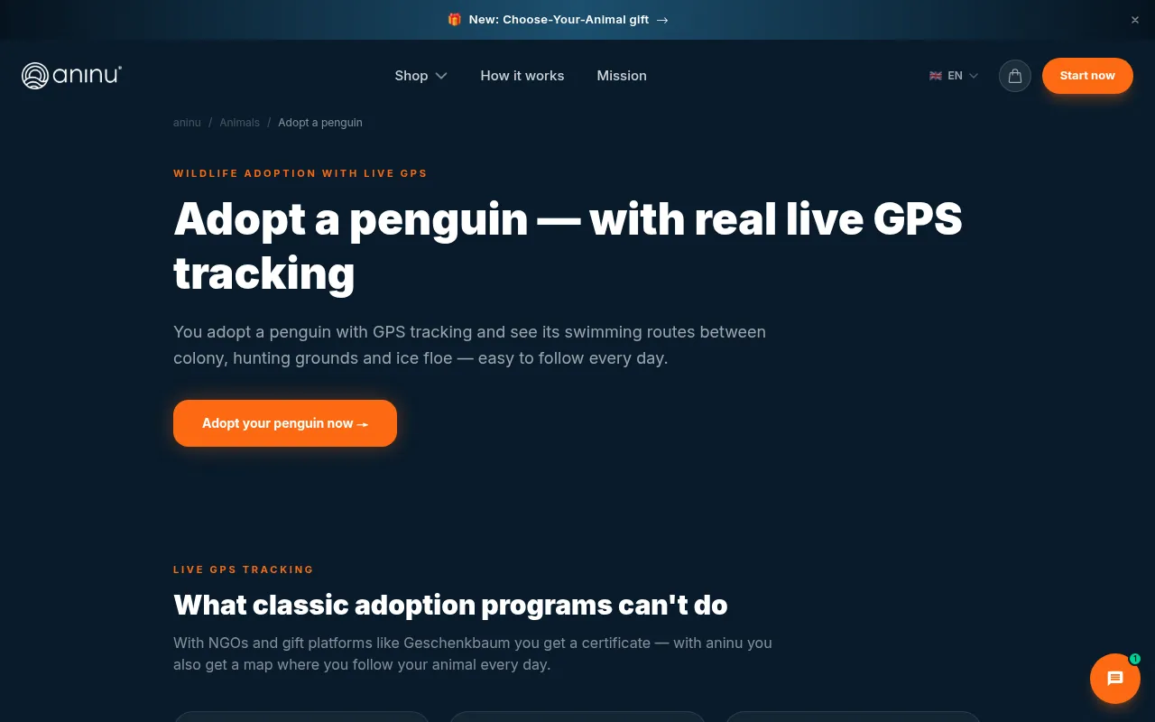 Screenshot of aninu.de