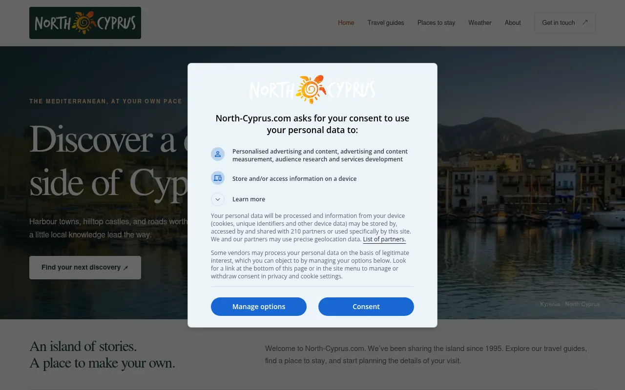 Screenshot of north-cyprus.com