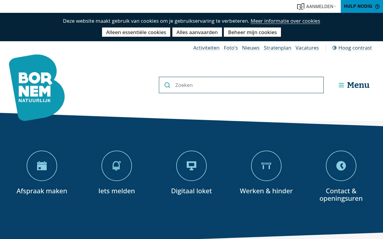Screenshot of bornem.be