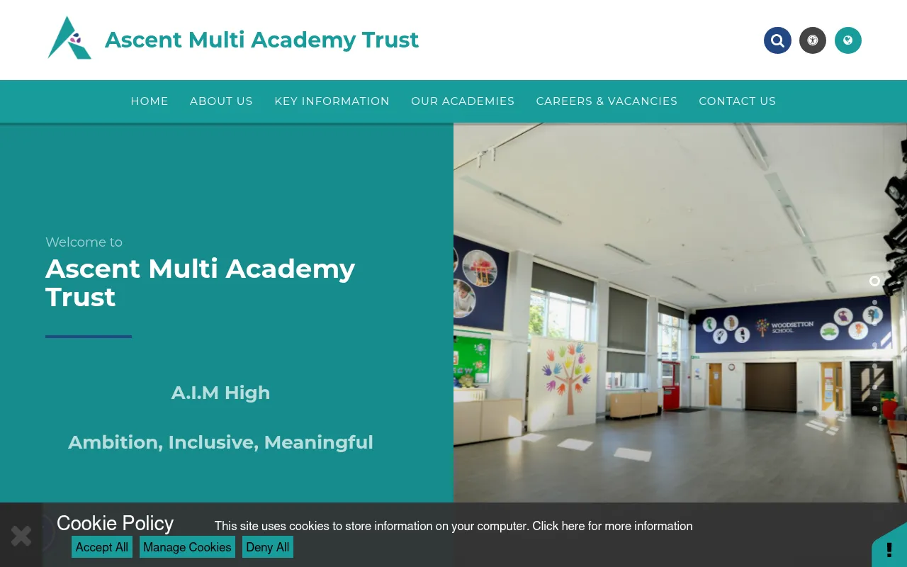 Screenshot of ascenttrust.org.uk