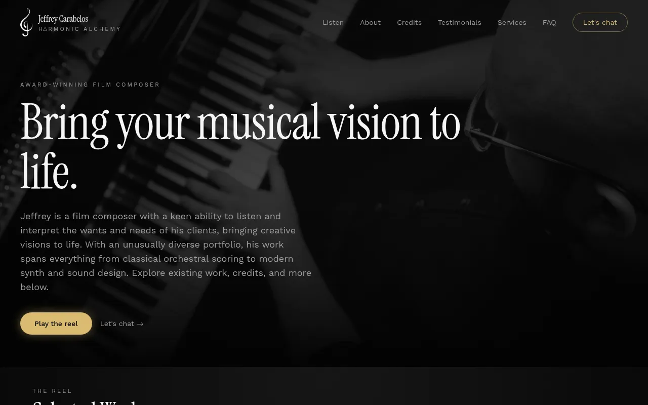 Screenshot of jeffreycarabelos.com