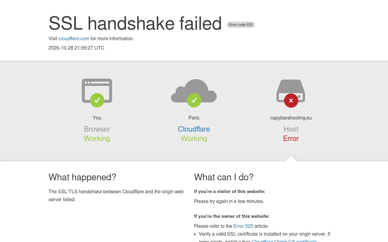 Screenshot of capybarahosting.eu