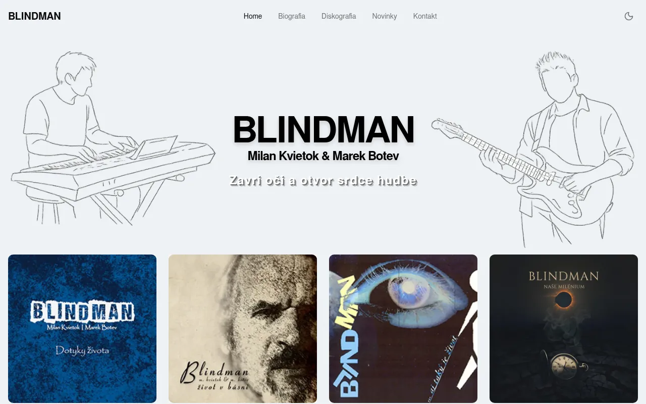 Screenshot of blindman.sk