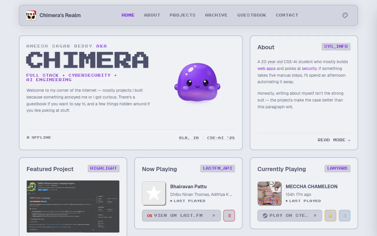 Screenshot of chimera-realm.foo