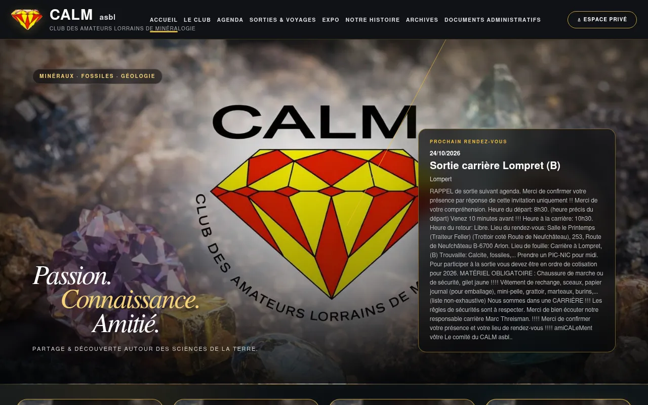 Screenshot of calmasbl.be