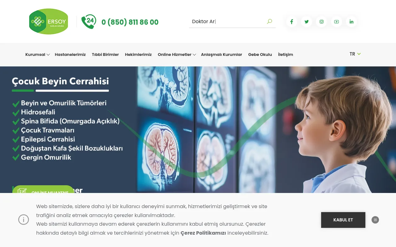 Screenshot of ersoyhastanesi.com.tr