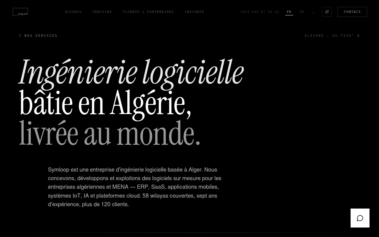 Screenshot of symloop.com