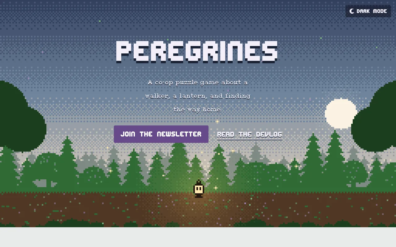 Screenshot of peregrines-game.com