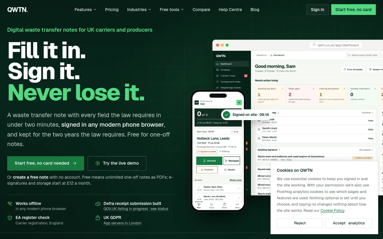 Screenshot of qwtn.co.uk